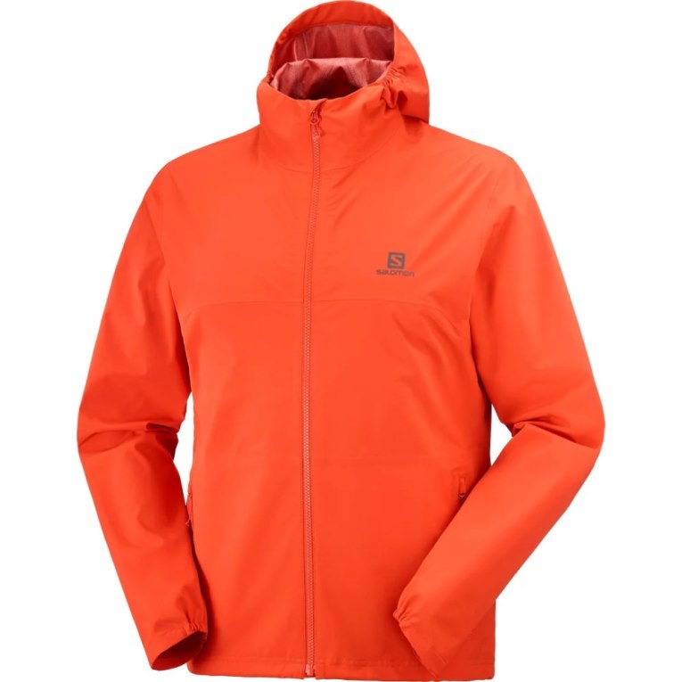 Orange Salomon Essential Waterproof 2.5 L Men's Shell Jackets | PH 51763I